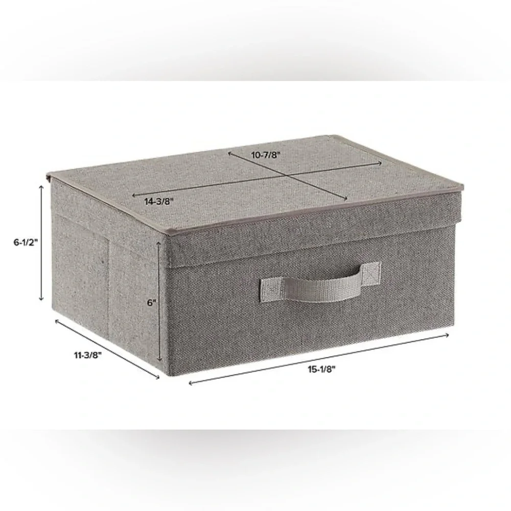 Container Store Fabric Storage Box Farmhouse color - Small